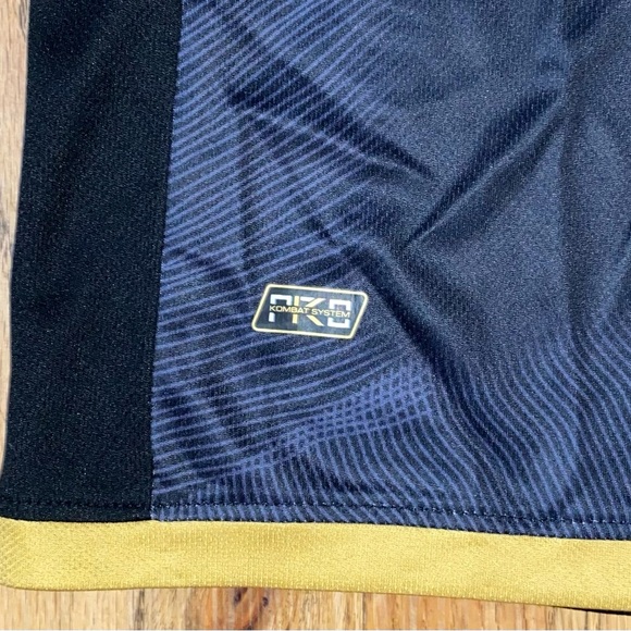 AS Monaco Kappa 2023/2024 Away Jersey Black Gold Large NWT #29 Balogun - Picture 7 of 8